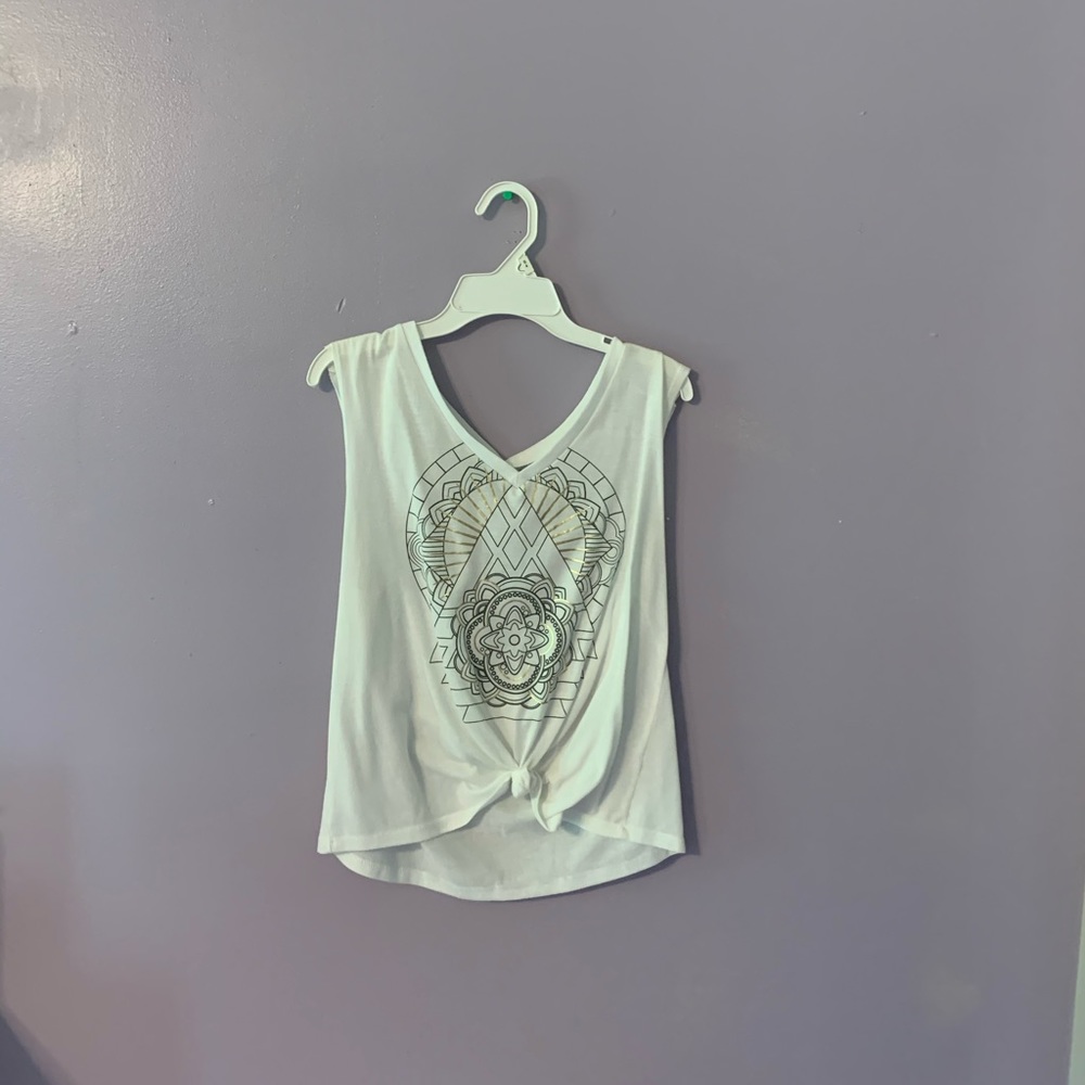 Women’s white tank top